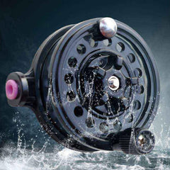 Generic Sea Fly Fishing Reel with automatic outlet switch in action