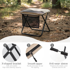 Generic sturdy metal-frame stool supports adults up to 265 lbs.