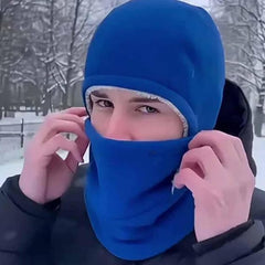 Generic unisex breathable stretch balaclava blue keeps you dry during activity.