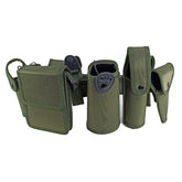 Generic versatile police belt setup with modular pockets for quick access.