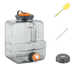 Generic water container with spigot and large lid suitable for outdoor use