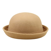 Generic Women's Roll-Up Brim Fedora Hat with portable travel-friendly design.