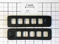 Generic Xpress 970 style bike rack straps, side view, showing durable urethane construction for secure mounting.