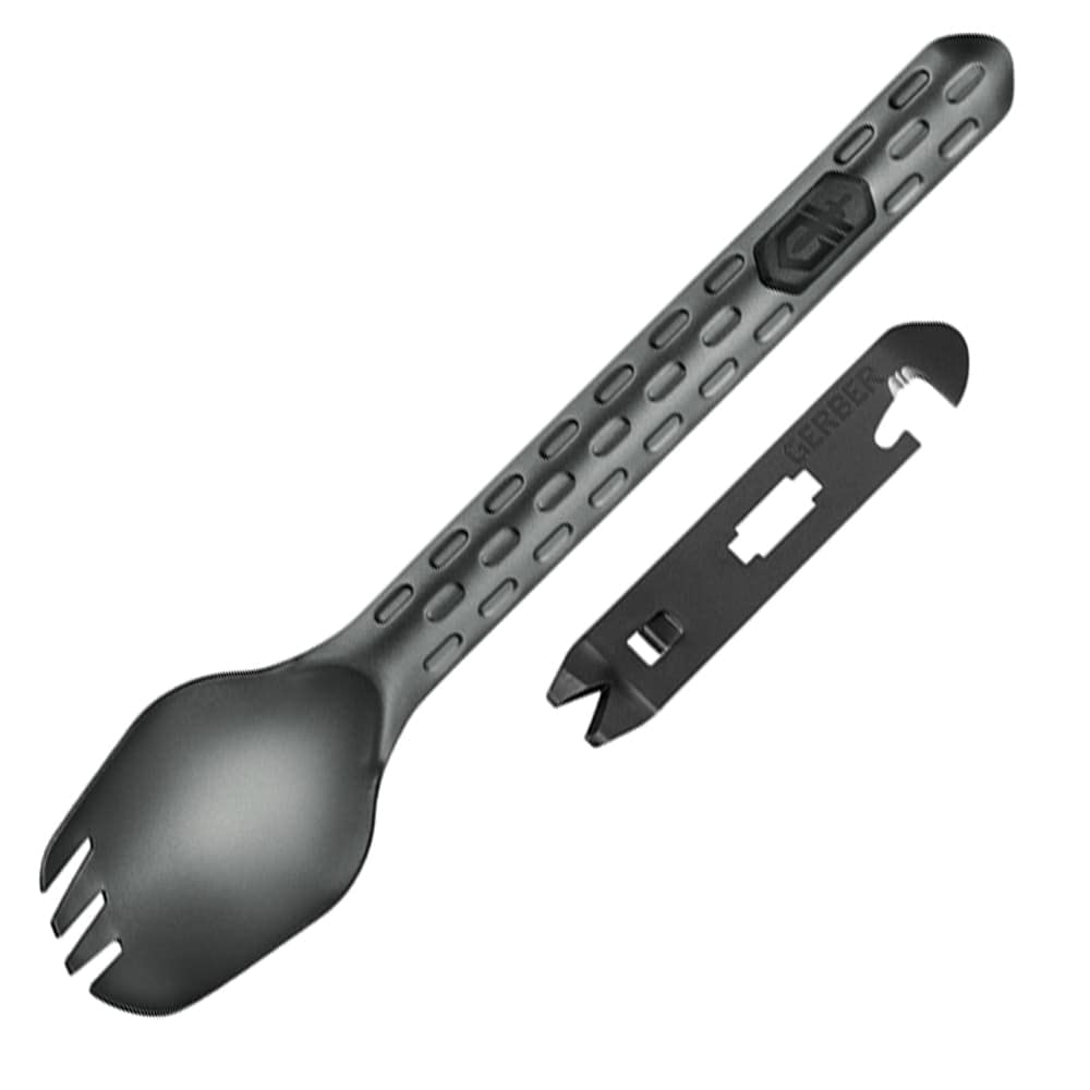 Gerber Devour Multi-Fork assembly for versatile camp cooking and eating