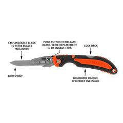 Gerber Vital Pocket Knife with Exchange-A-Blade system enabling tool-free blade swaps.
