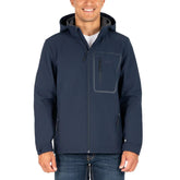 Gerry Men's Softshell Jacket front view highlights protective outer layer for outdoor commutes