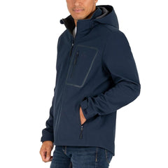 Gerry Men's Softshell Jacket heavyweight fleece interior adds warmth with breathable comfort.