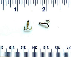Gerry's Tackle 3X Strong Bronze Treble Hooks Size 18 - 50-pack
