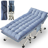 GETOVIN 79-inch XXL camping cot with mattress attached for roomy sleep