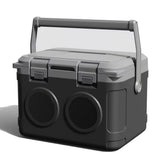 GETUHAND camp cooler 22qt with lid open for quick drinks on outdoor adventures.