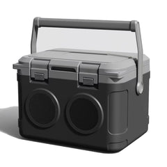 GETUHAND camp cooler 22qt with lid open for quick drinks on outdoor adventures.
