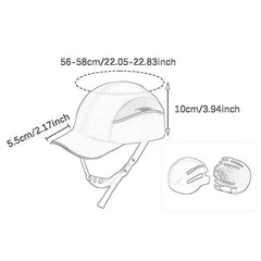Getuse Baseball Bump Hat side view showing adjustable fit for most head sizes
