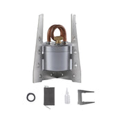 Gexdes portable mini camping stove compact design shown for easy backpacking cooking.