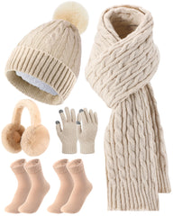 Geyoga winter warm set hat keeps the head warm during cold commutes