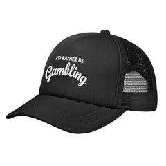 GEZHONU I Would Rather Be Gambling sweatband keeps eyes dry during sunny activities.