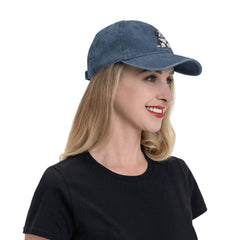 GEZHONU Bernedoodle hat denim texture highlights durable vintage style.