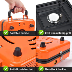 GGC heavy-duty stainless steel construction resists corrosion in outdoor cooking