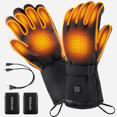 GGLTECK heated gloves in action showing full-hand warmth for outdoor use.