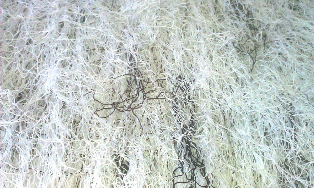 Ghillie Suits Blanket concealing two hunters in a ground blind.