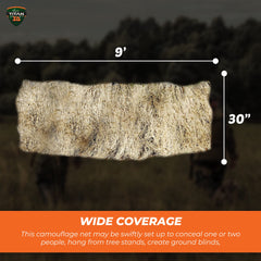 Ghillie Turkey Blind Cover ground blind coverage with vegetation blending