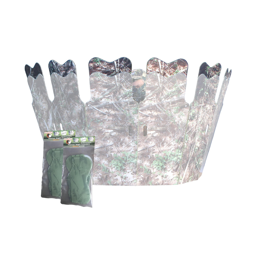 GhostBlind Phantom blind assembled in a forest blends with surroundings for stealth