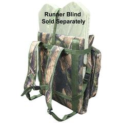 GhostBlind Runner Pack-N-Rest seat-backpack shown for easy gear transport