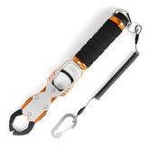 Ghosthorn 11-inch aluminum fish lip gripper with built-in scale for saltwater and freshwater