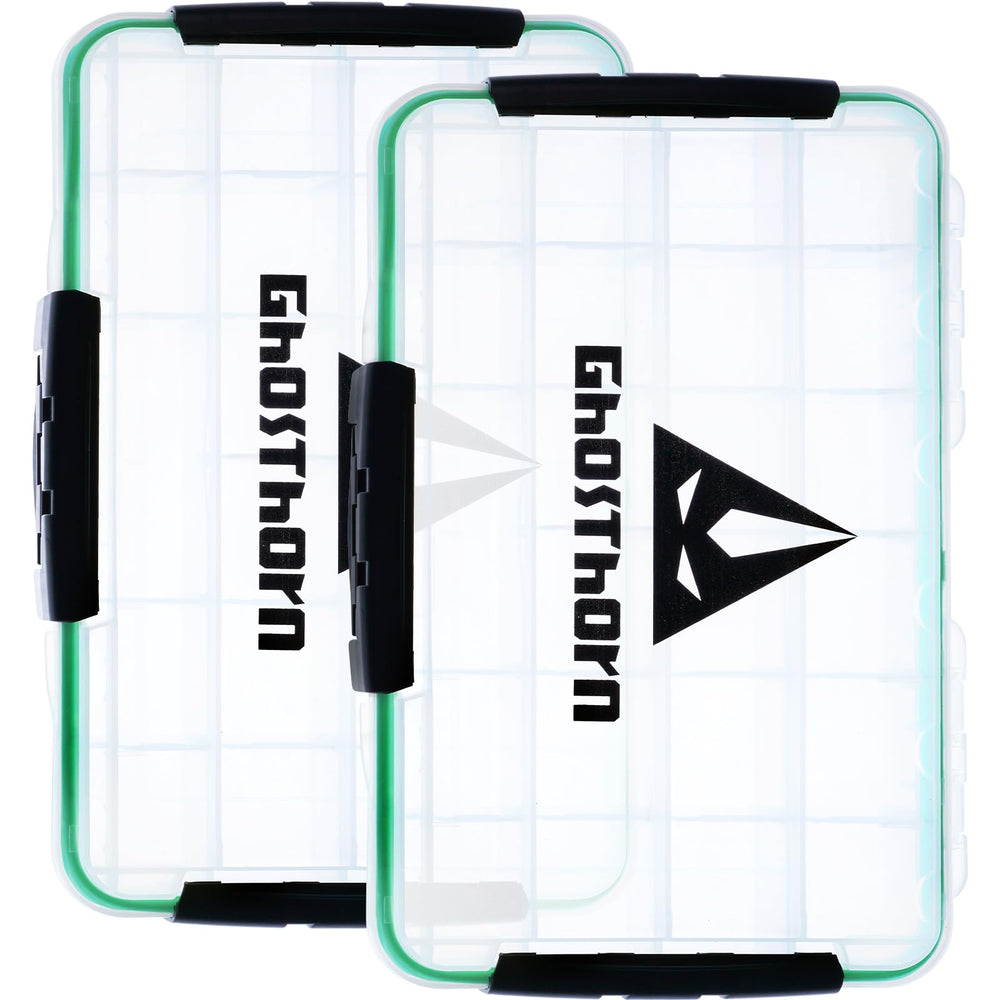 Ghosthorn 3600 tackle tray organization keeps hooks, sinks, and lures accessible.