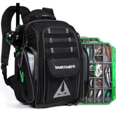 Ghosthorn fishing backpack main compartment shows organized storage for tackle.