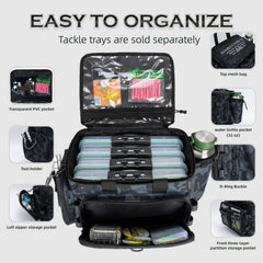 Ghosthorn fishing tackle bag top pocket waterproof keeps valuables dry on trips
