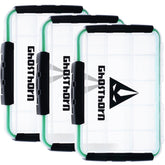 Ghosthorn fishing tackle box open with removable dividers for easy lure organization