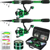 Ghosthorn graphite telescopic rod extended for easy travel setup and accurate casting