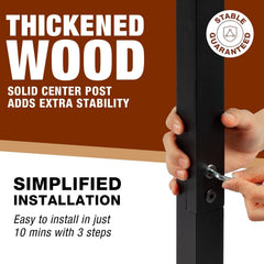 Stable wooden rod storage base holding up to 16 rods