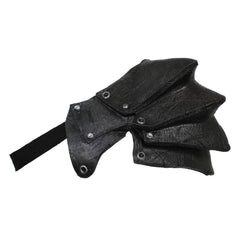 Ghoulish Productions Black Pauldron shoulder armour worn for authentic cosplay look