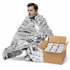 GIANT PANDA TRADING emergency foil blanket bulk pack cover for car and kit storage.