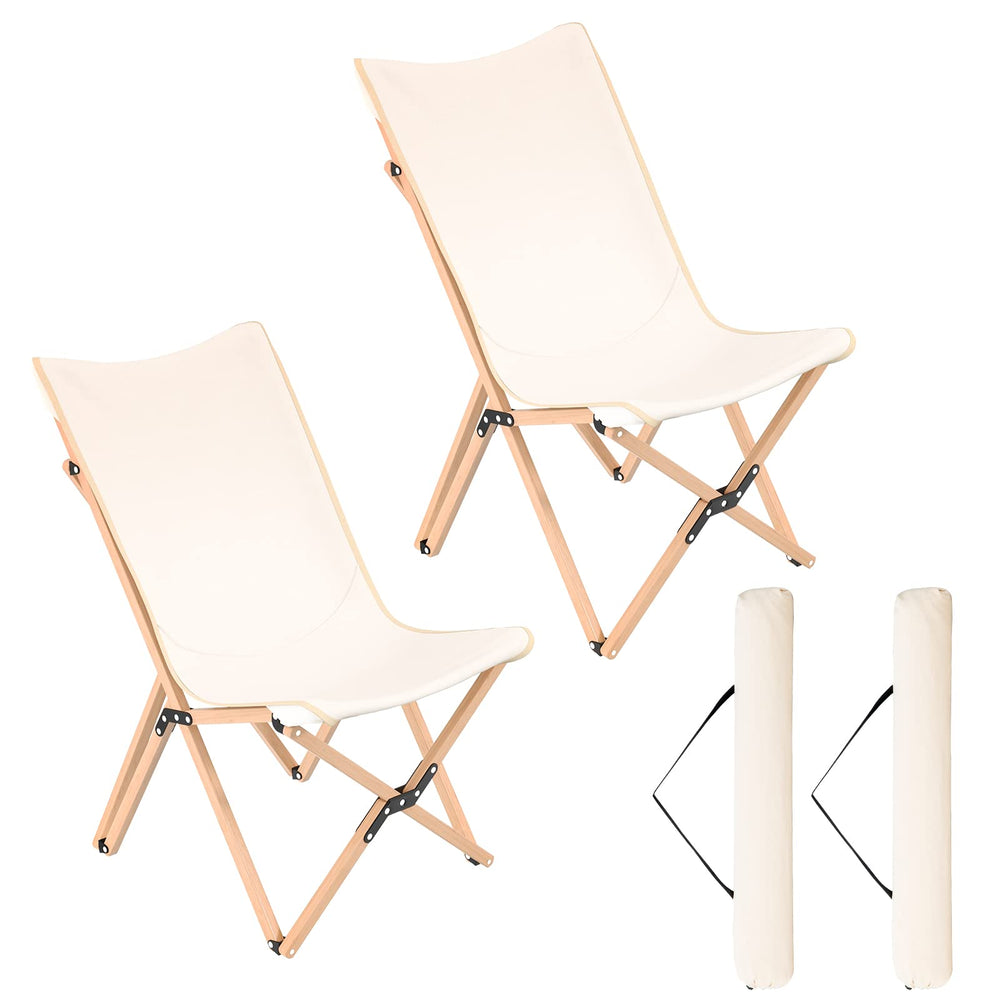 Giantex butterfly chair beige with assembly-free setup for quick outdoor seating