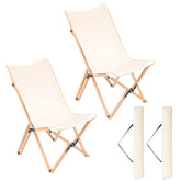 Giantex butterfly chair beige with assembly-free setup for quick outdoor seating