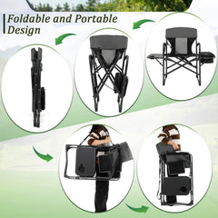 Giantex cooler bag with cup holder keeps drinks cold.