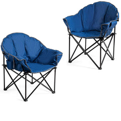 Giantex Moon Saucer Chair foldable design for quick setup outdoors.