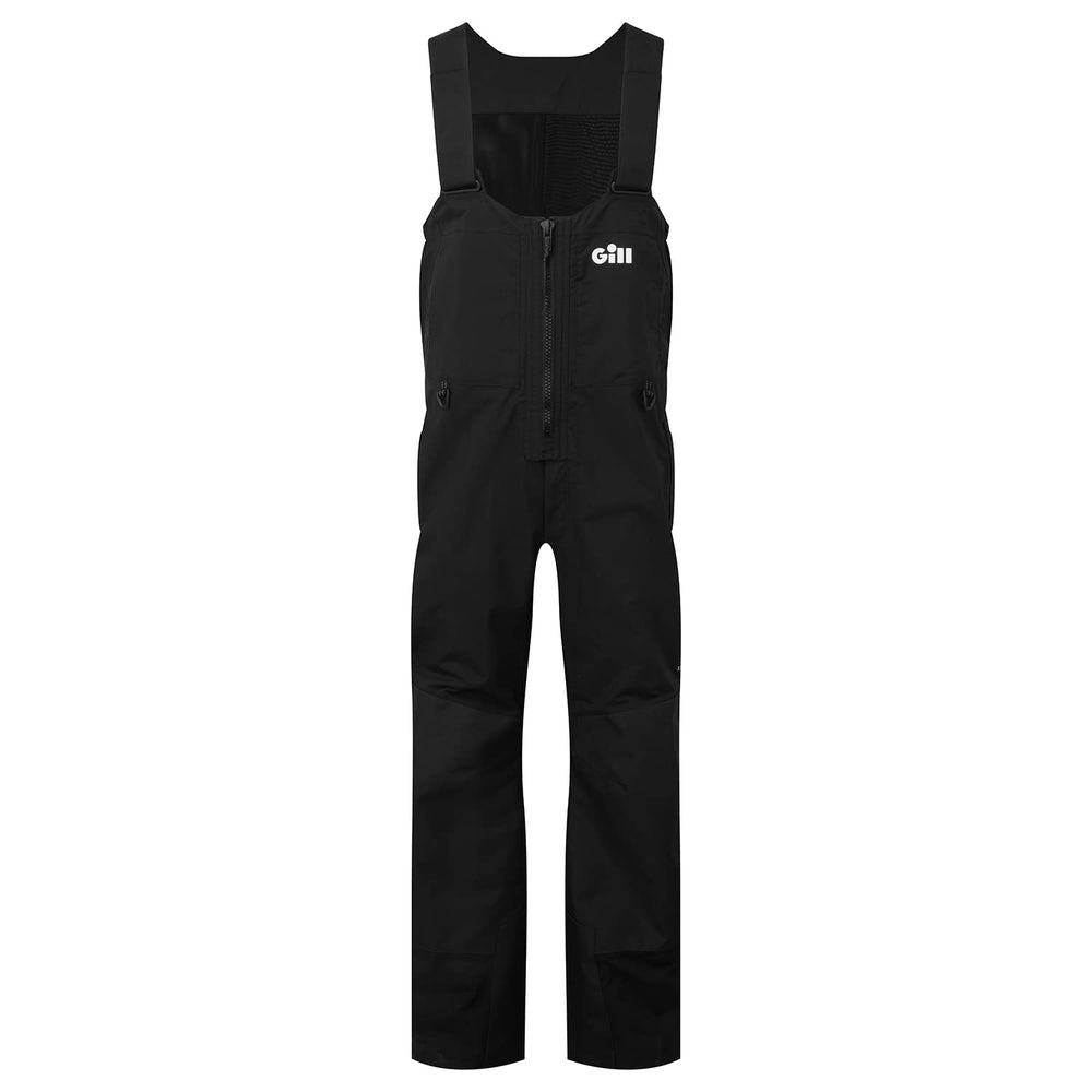 Gill Meridian-X bib front view; two-layer XPLORE+ fabric provides water resistance on the water.