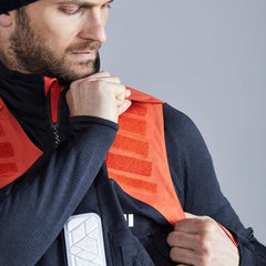 Gill OS1 handwarmer pocket with mesh lining keeps hands warm.