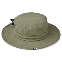 Gill sage sun hat close-up showing stiff brim for glare reduction