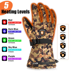 GIOIGOO heated gloves touchscreen fingertips enable device use without removal