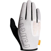 Giro Rodeo Dirt Gloves white palm close-up showing grip and AX Suede palm.
