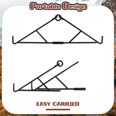 Gisafai top ring and shelf dimensions provide ample working space for processing sizable game.