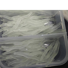 GITSEE 200pcs Soft Worms Lure Kit – assorted soft worm lures for freshwater and saltwater