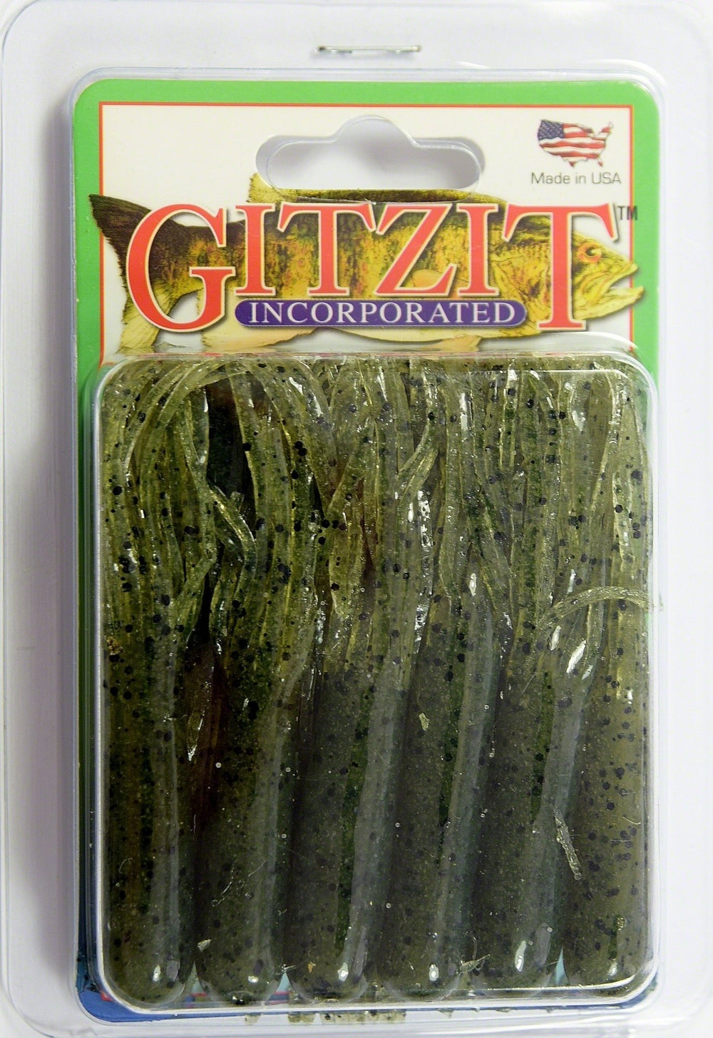 GITZIT FG-200 Fat Gitzits packaging shown for quick lure selection.