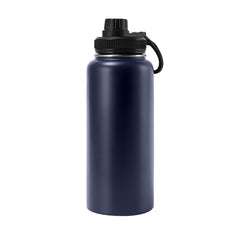 GJV 32oz bottle with handle in stainless steel for easy carrying.