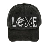 GJYCHL Fishing Hat with Fish On embroidery on the front for casual outdoor style
