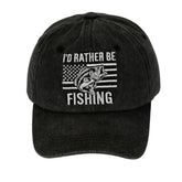 GJYCHL fishing hat front embroidery showcases durable, stylish detail for anglers.